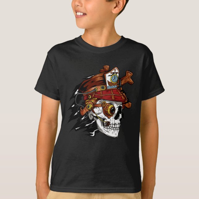 Camiseta T-Shirt Pirate Skull (Frente)