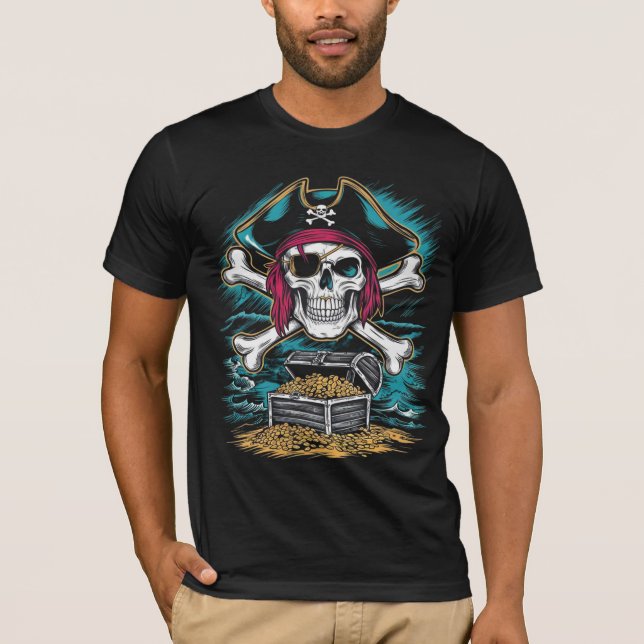 Camiseta T-Shirt Pirate Skull (Frente)