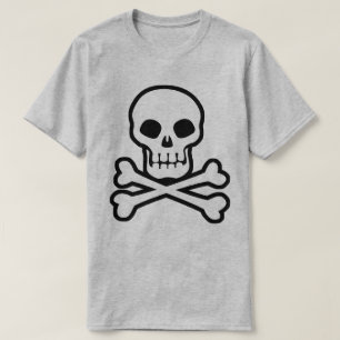 Camiseta T-Shirt Pirate Skull e Crossbones