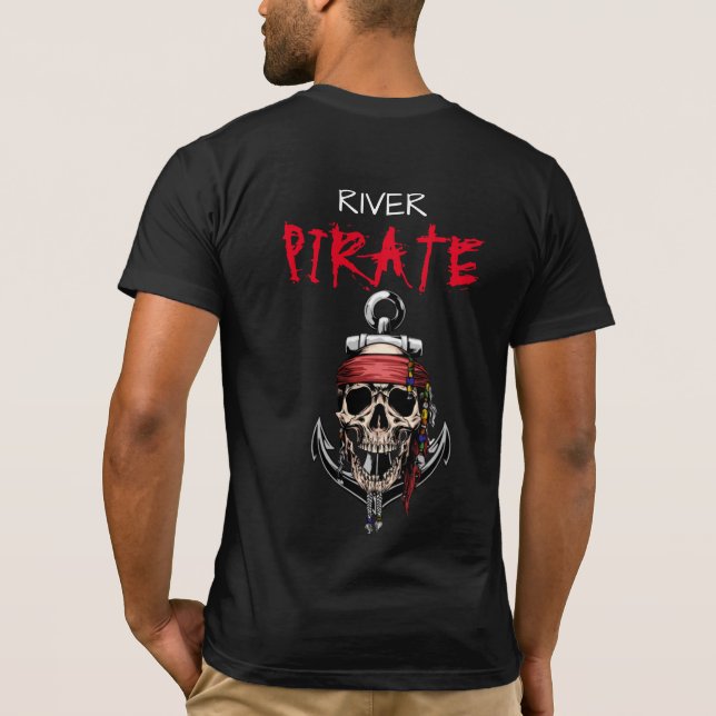 Camiseta T-Shirt Pirate Skull River (Verso)