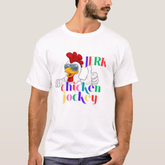 Camiseta T-Shirt Pixel Chicken Rider | Engraçado Jogador Mo