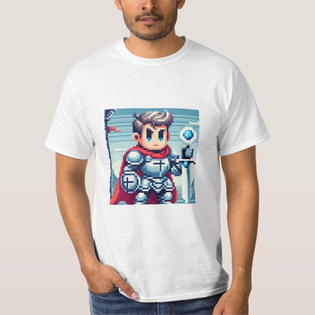 Camiseta T-shirt Pixel Knight (Frente)