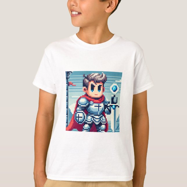 Camiseta T-shirt Pixel Knight (Frente)