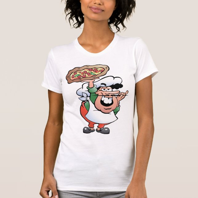 Camiseta T-Shirt Pizza Baker Womens (Frente)