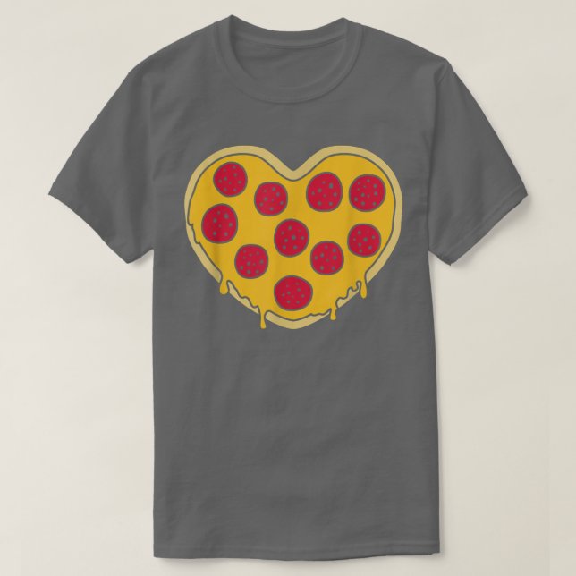 Camiseta T-Shirt Pizza Heart (Frente do Design)