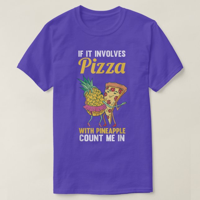 Camiseta T-Shirt Pizza Pineapple (Frente do Design)