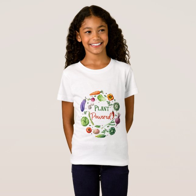 Camiseta T-shirt Planta-Psto das meninas (Frente Completa)