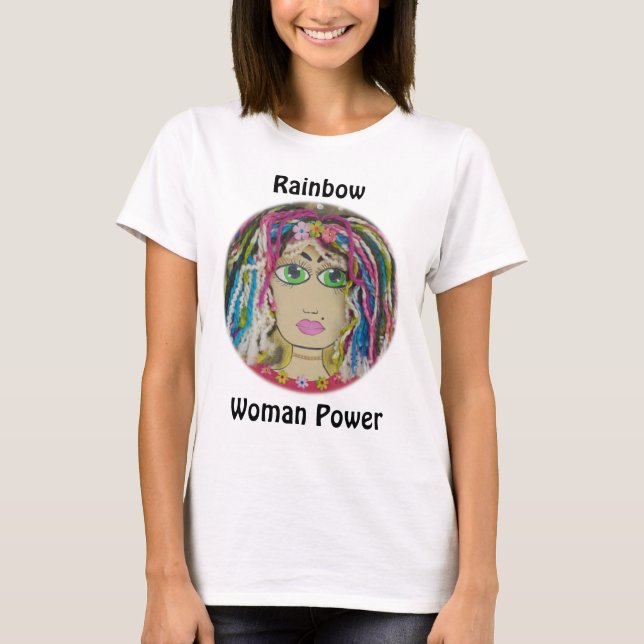 Camiseta T-shirt - poder da mulher (Frente)