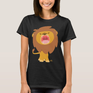 Camiseta T-shirt poderoso bonito das mulheres dos desenhos