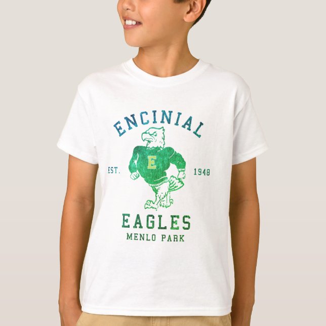 Camiseta T-shirt poderoso de Eddie Encinal Eagle (Frente)