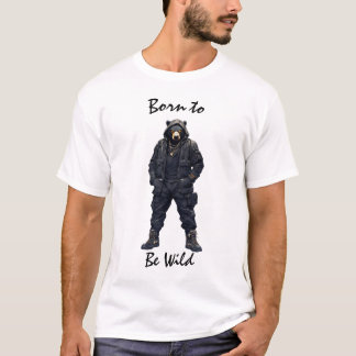 Camiseta T-Shirt Poderoso Urso Tático Selvagem