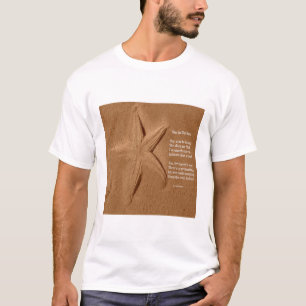 Camiseta T-Shirt Poem Star Na Areia Por Ladee Basset