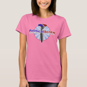 Camiseta T-shirt político do parafuso das senhoras