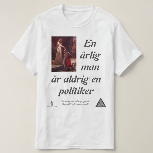 Camiseta T-shirt — Politiker (Frente do Design)