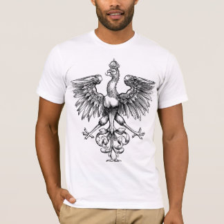 Camiseta T-shirt poloneses da arte de Eagle do vintage (T)