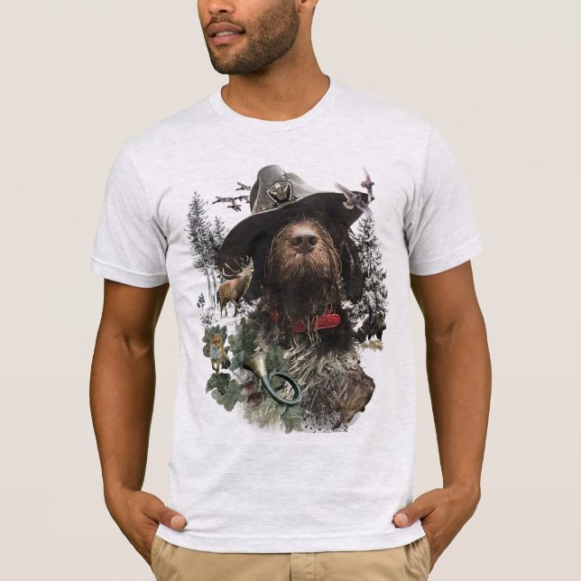 Camiseta T-Shirt Ponteiro Wirehaired Alemão (Frente)