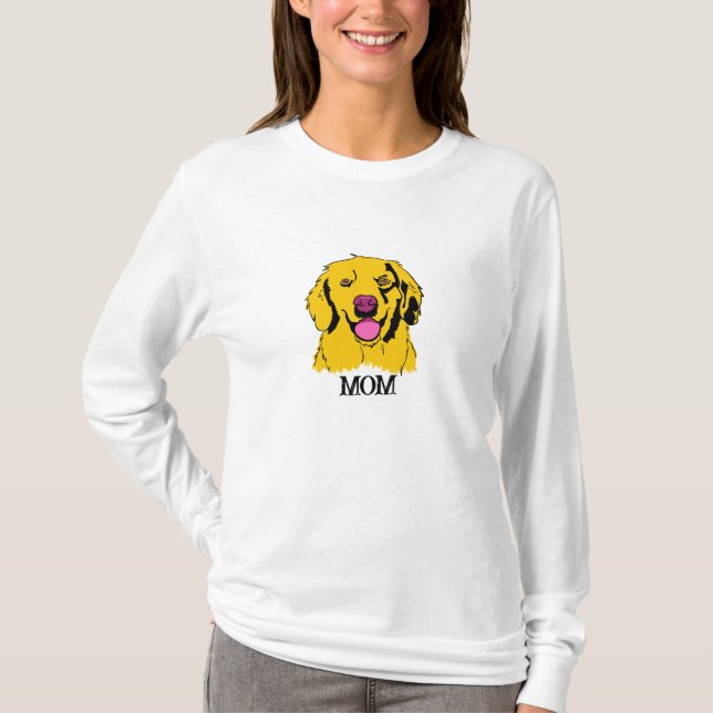 Camiseta T-Shirt Pop de ouro de Retriever de  (Frente)