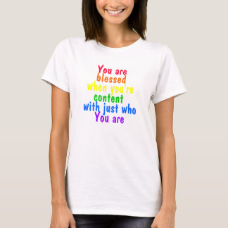 Camiseta T-shirt positivos das mensagens