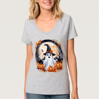Camiseta T-shirt pour femmes: Halloween fantôme
