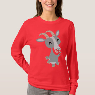 Camiseta T-shirt Prancing das mulheres da cabra dos