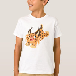 Camiseta T-shirt Prankish bonito das crianças do lince dos