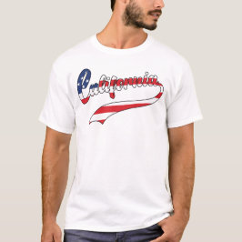 Camiseta T-Shirt Preenchimento de Pavilhão Branco dos EUA