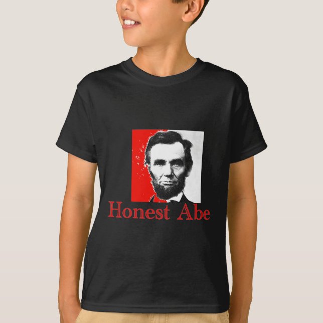 Camiseta "T-shirt & presentes da arte de Abe honesto" Abe (Frente)