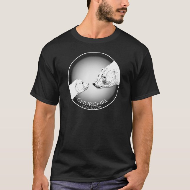 Camiseta T-shirt & presentes da arte do urso polar da (Frente)