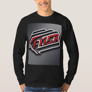 Camiseta "T-shirt preta com uma nova aparência, só para ti"