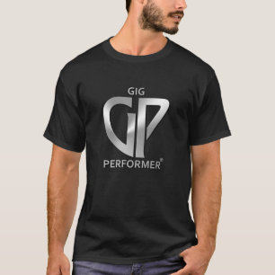Camiseta T-shirt preta masculina com o logótipo do Gig Perf
