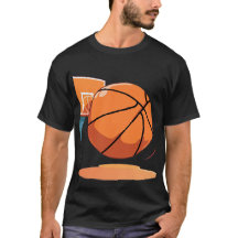T-Shirt preto básico Grande Basquete
