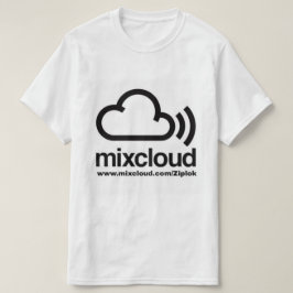 Camiseta T-shirt preto/branco de Ziplok - de Mixcloud