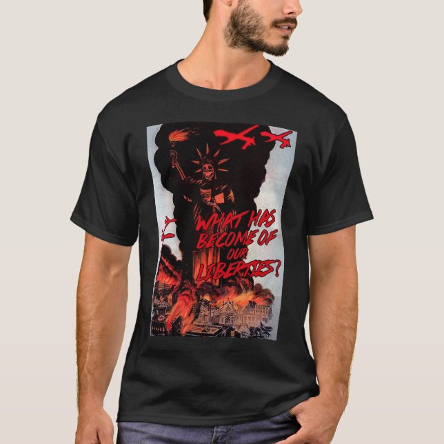 Camiseta T-shirt preto clássico do Anti-zangão (Frente)