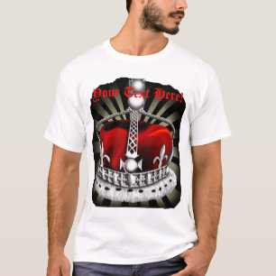 Camiseta T-shirt preto da coroa