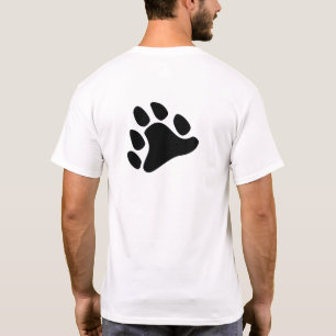 Camiseta T-shirt preto da pata (design traseiro)