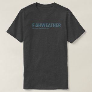 Camiseta T-shirt preto de FishWeather