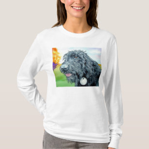 Camiseta T-shirt preto de Labradoodle Ralph