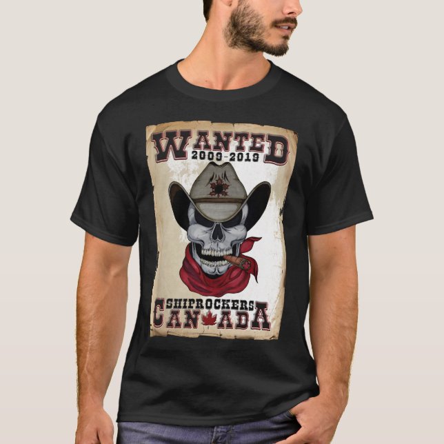 Camiseta T-shirt preto de Shiprockers 2019 do canadense dos (Frente)