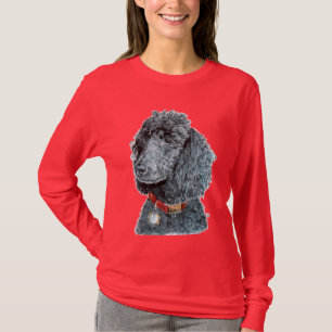 Camiseta T-shirt preto de Whitney da caniche