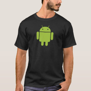 Camiseta T-shirt preto do Android