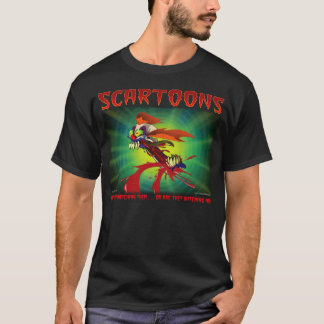 Camiseta T-shirt preto do palhaço de SCARTOONS