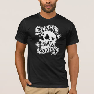 Camiseta T-shirt preto do preto do crânio do RASGO de