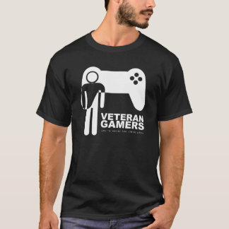 Camiseta T-shirt preto dos Gamers do veterano