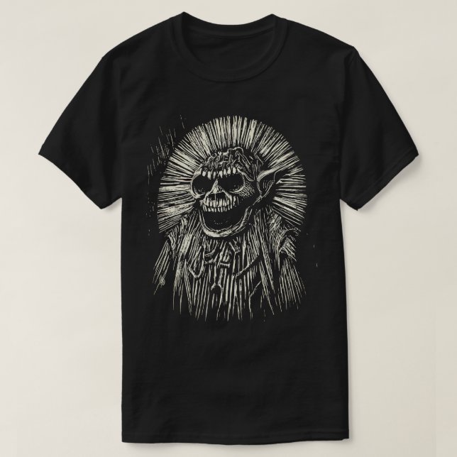 Camiseta T-Shirt Preto e Branco (Frente do Design)