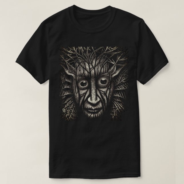 Camiseta T-Shirt Preto e Branco (Frente do Design)