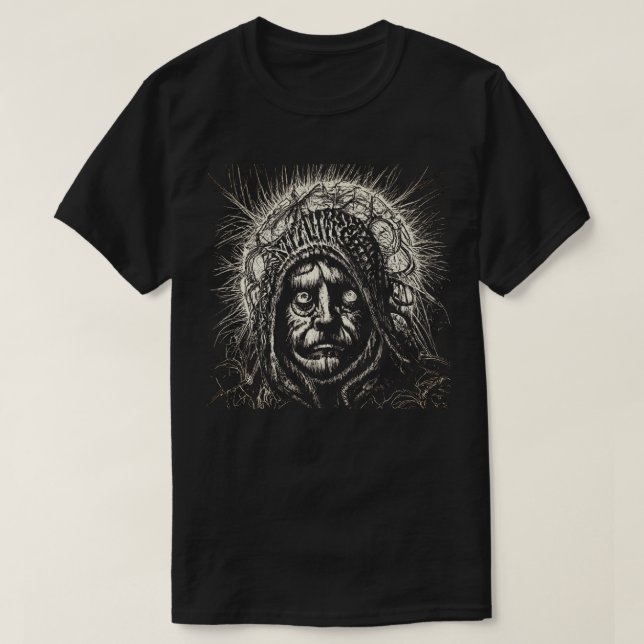 Camiseta T-Shirt Preto e Branco (Frente do Design)
