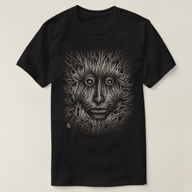Camiseta T-Shirt Preto e Branco (Frente do Design)
