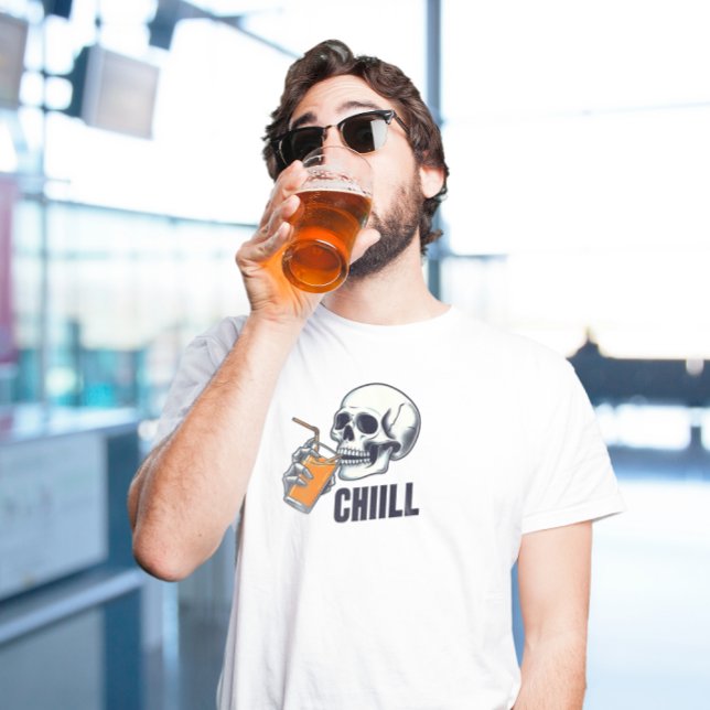 Camiseta T-Shirt Preto e Laranja Ilustração Chuleiro (Criador carregado)