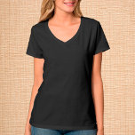 Camiseta T-Shirt Preto Elegante/Personalizar<br><div class="desc">T-Shirt: Crie a sua camiseta personalizada com texto. Ajustes fáceis (botão Editar Design) adicionando mais texto, cores de fundo ou mais imagens.</div>