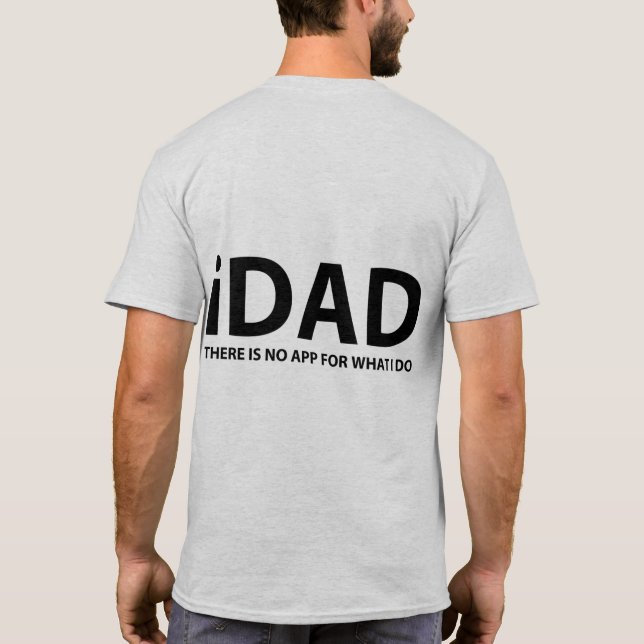 Camiseta T-Shirt preto "iDAD" (Verso)